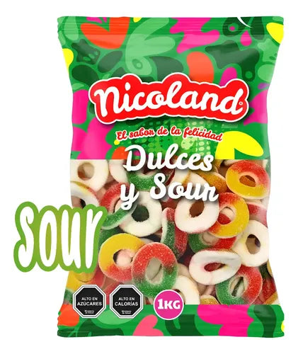 NICOLAND GOMITAS AROS ACIDOS KILO