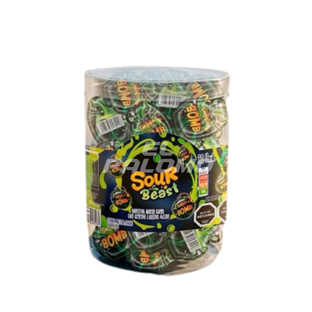 GOMITAS RELLENAS SHOCK BOMB SOUR BEAST 30 UNI